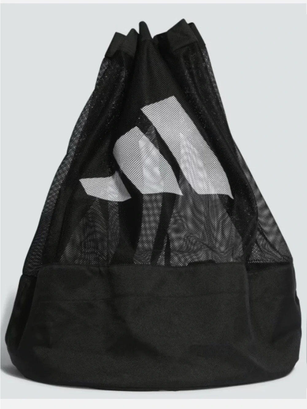 adidas Black Mesh Drawstring soccer ball bag